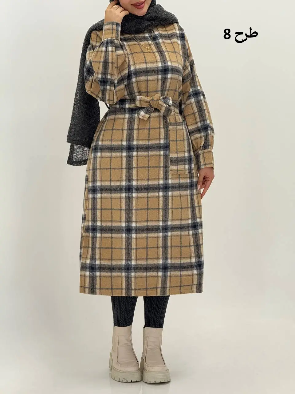 3593-کفتان چهارخونه پشمی (ایراد دار)